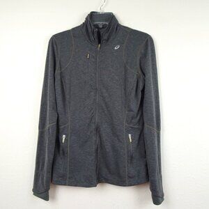 ASICS Thermopolis Jacket Women’s Size M Gray Full Zip NWOT Running Gym